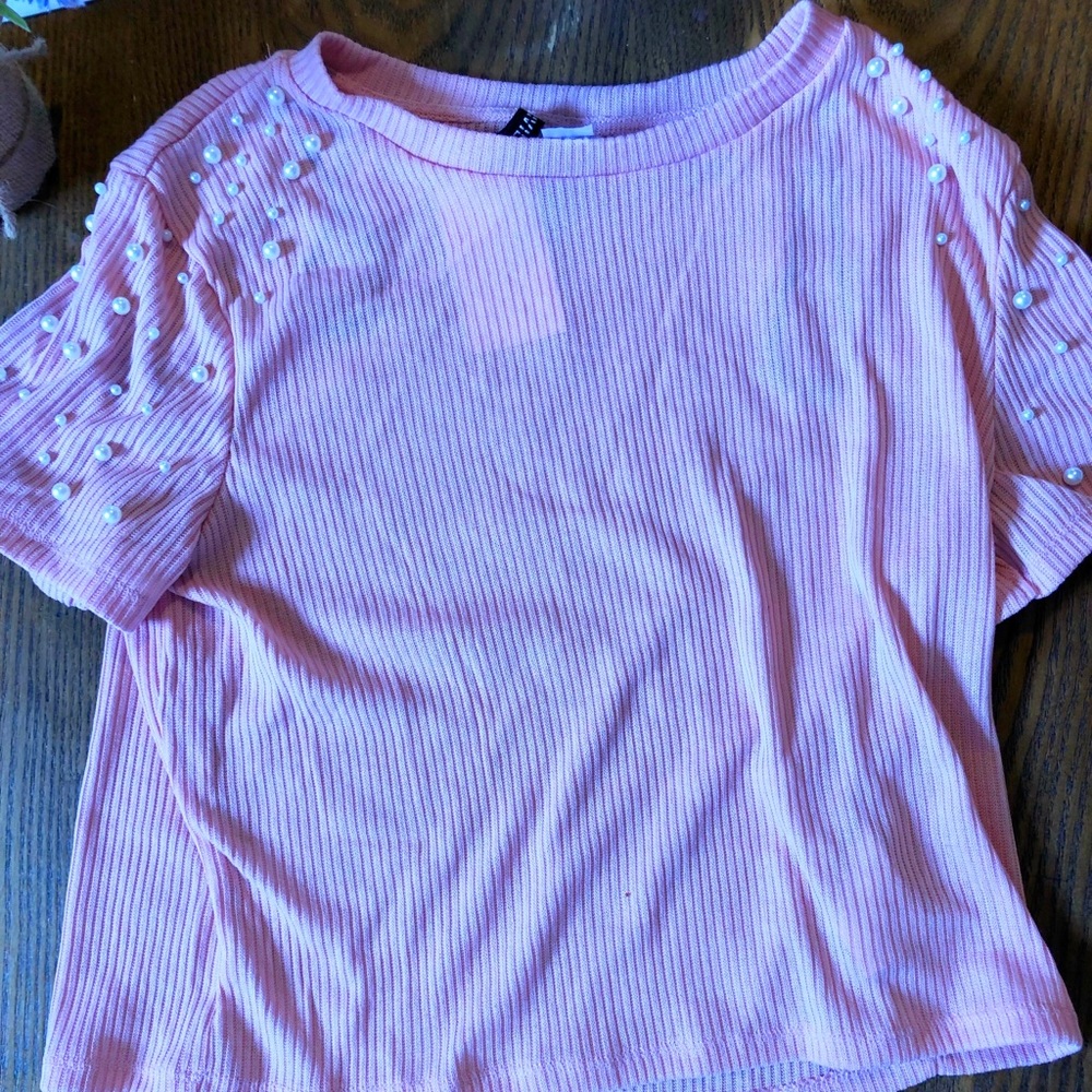 H&M Pink Pearl Top